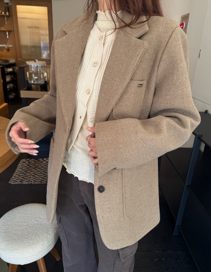 LUMIPLE東大門㊣實拍女士新品推薦真品職業人氣25秋冬時尚夾克LUMIPLE夾克