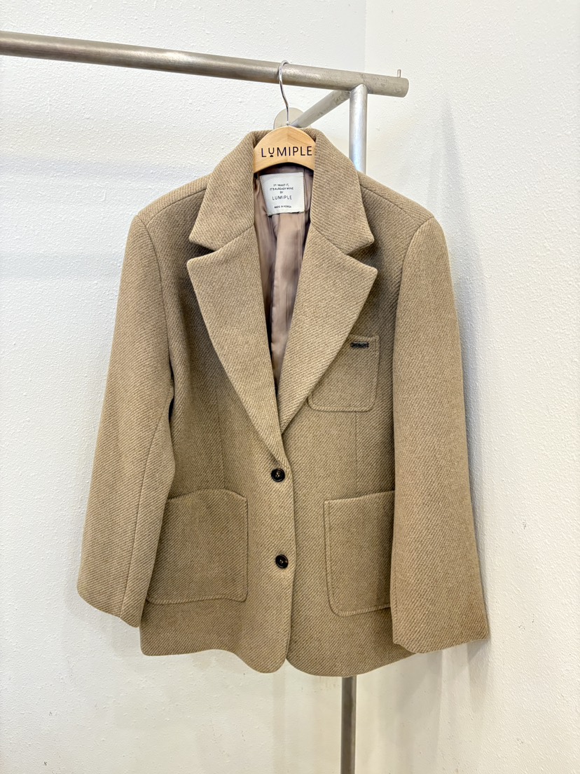 LUMIPLE東大門㊣實拍女士新品推薦真品職業人氣25秋冬時尚夾克LUMIPLE夾克圖色1