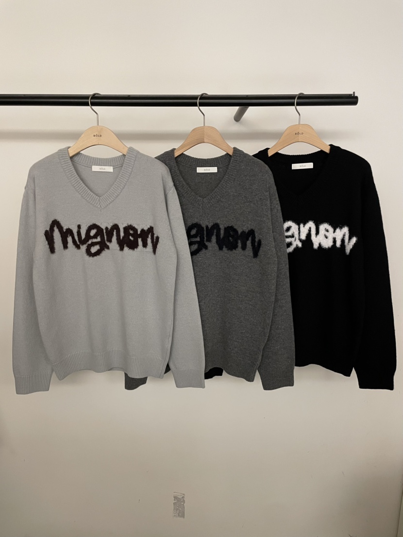 BOLD-A東大門㊣代購女裝新款熱賣25秋冬職業推薦休閑針織衫RE BOLD針織衫