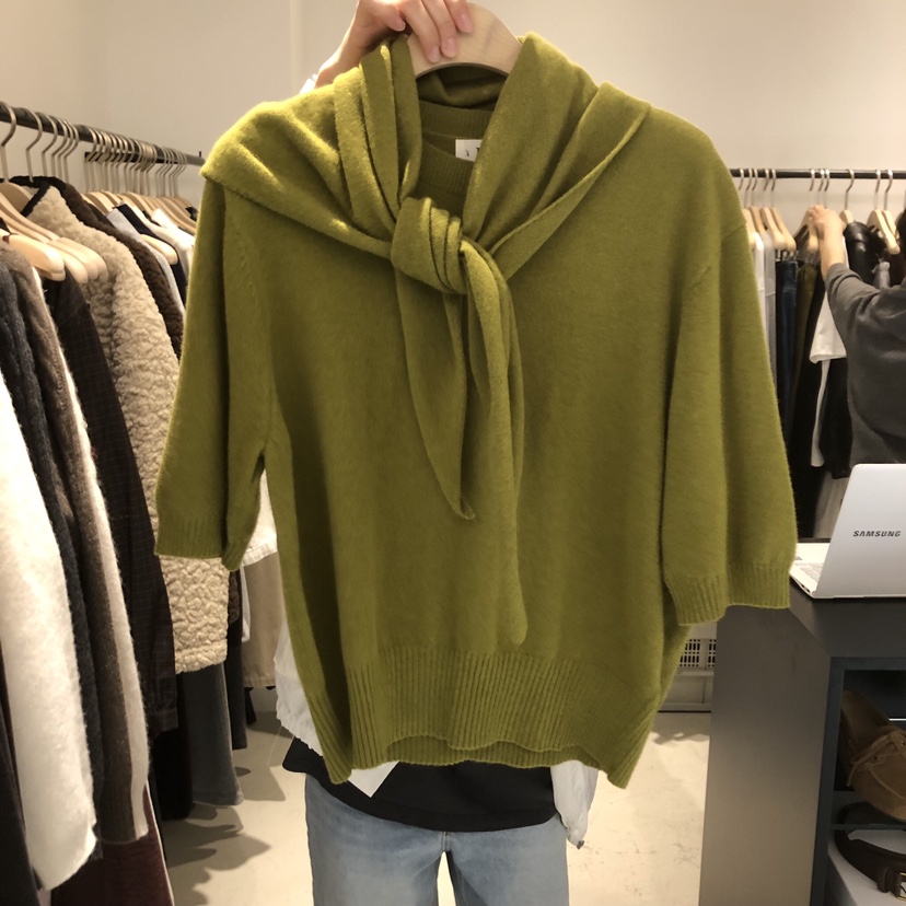 PLATE東大門㊣直郵女裝新品時尚熱賣休閑職業人氣套裝羊毛圍巾PLATE套裝圖色2