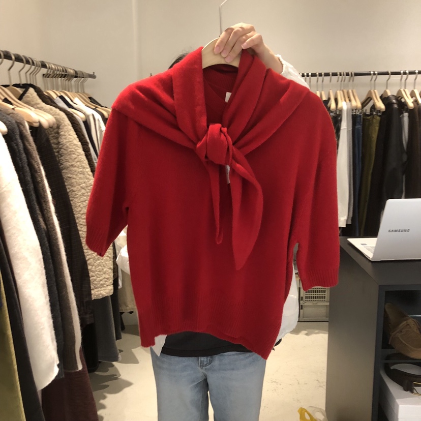 PLATE東大門㊣直郵女裝新品時尚熱賣休閑職業人氣套裝羊毛圍巾PLATE套裝圖色3