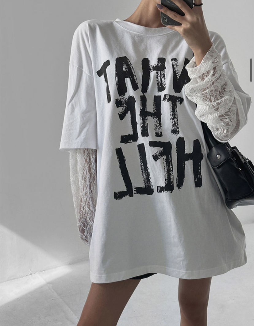 OKIE東大門㊣直郵女裝新款人氣推薦真品熱賣時尚長袖T恤假兩件OKIE長袖T恤