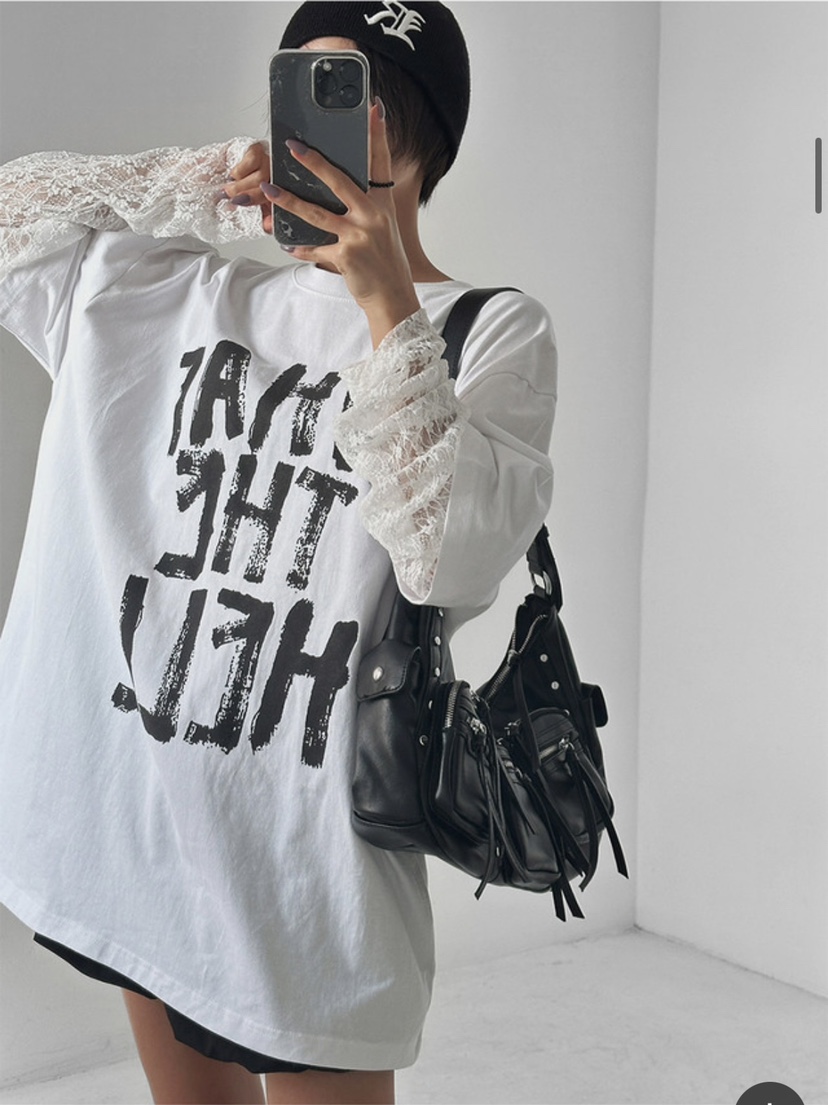 OKIE東大門㊣直郵女裝新款人氣推薦真品熱賣時尚長袖T恤假兩件OKIE長袖T恤