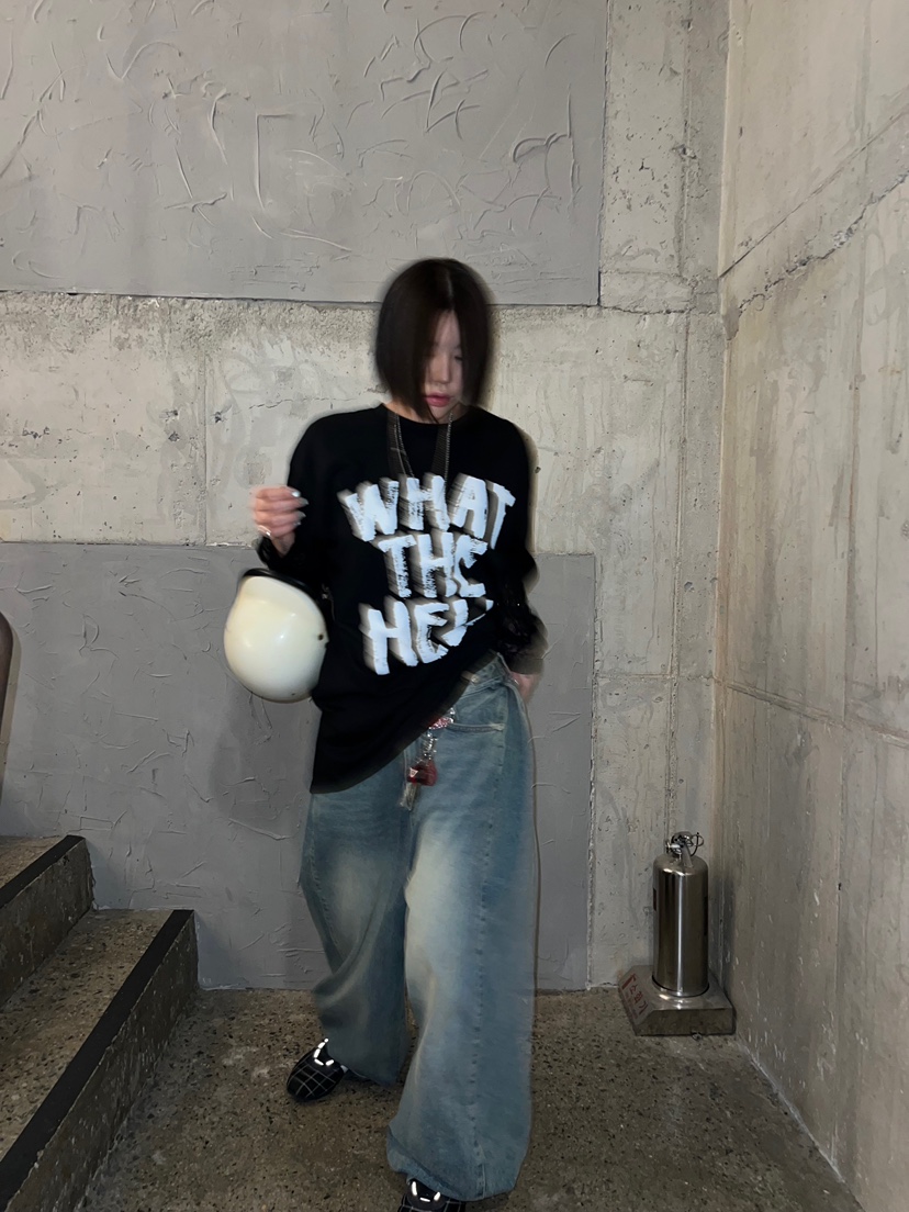 OKIE東大門㊣直郵女裝新款人氣推薦真品熱賣時尚長袖T恤假兩件OKIE長袖T恤