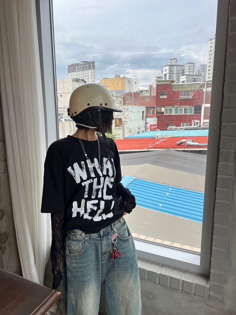 OKIE東大門㊣直郵女裝新款人氣推薦真品熱賣時尚長袖T恤假兩件OKIE長袖T恤