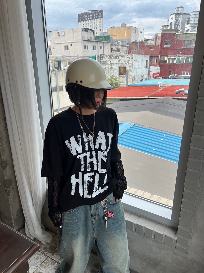 OKIE東大門㊣直郵女裝新款人氣推薦真品熱賣時尚長袖T恤假兩件OKIE長袖T恤