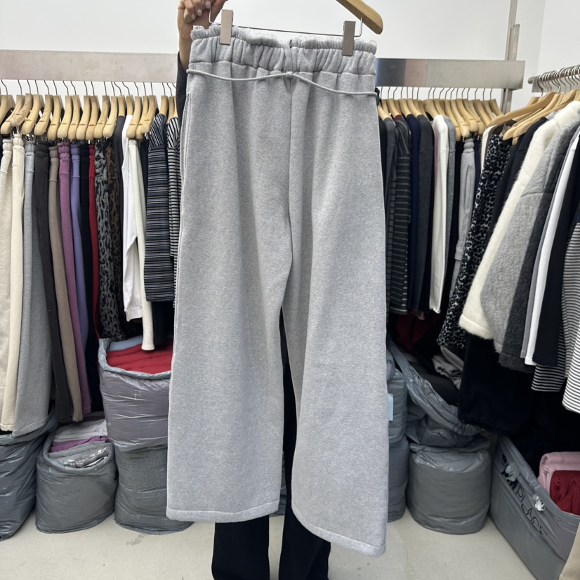 SPECIAL韓國代購㊣女士新款推薦人氣時尚25秋冬休閑褲含腰繩加絨SPECIAL休閑褲