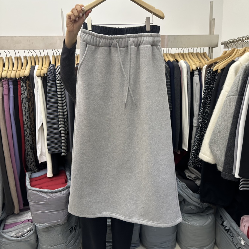 SPECIAL韓國代購㊣女士新款職業時尚推薦人氣真品25秋冬長裙加絨SPECIAL長裙圖色1