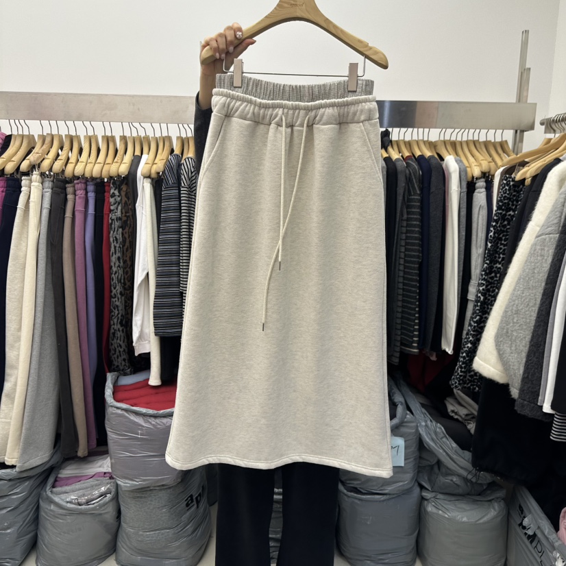 SPECIAL韓國代購㊣女士新款職業時尚推薦人氣真品25秋冬長裙加絨SPECIAL長裙圖色2