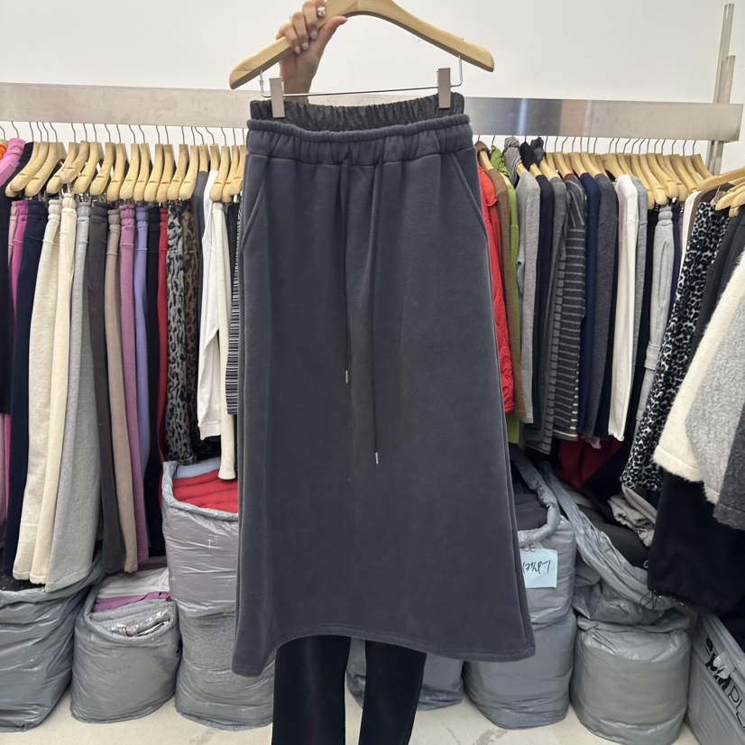 SPECIAL韓國代購㊣女士新款職業時尚推薦人氣真品25秋冬長裙加絨SPECIAL長裙圖色3墨色