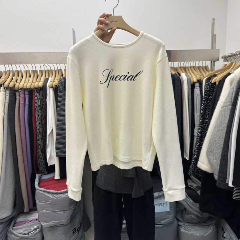 SPECIAL東大門㊣實拍女士新品人氣25秋冬時尚職業真品長袖T恤SPECIAL長袖T恤圖色1