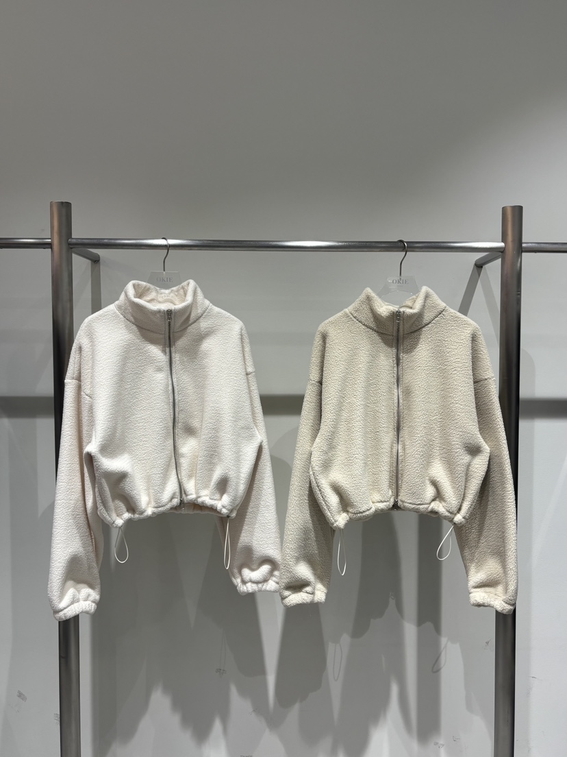 OKIE東大門㊣直郵女士新款職業真品人氣休閑夾克抓絨拉鏈雙層OKIE夾克