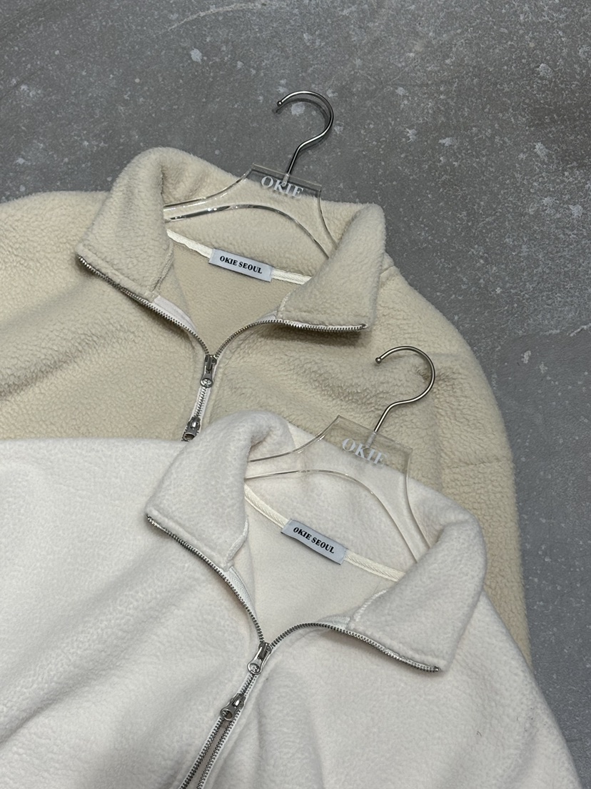 OKIE東大門㊣直郵女士新款職業真品人氣休閑夾克抓絨拉鏈雙層OKIE夾克