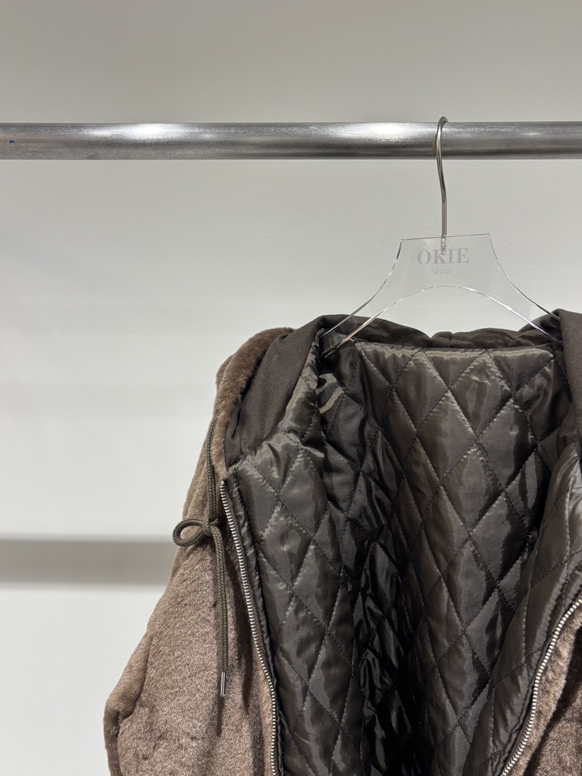 OKIE東大門㊣實拍女士新款人氣推薦熱賣夾克美利奴羊毛拉鏈OKIE夾克