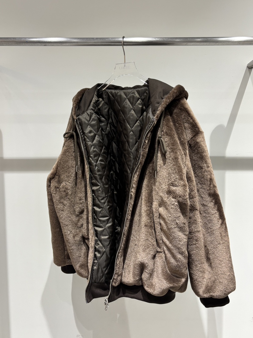 OKIE東大門㊣實拍女士新款人氣推薦熱賣夾克美利奴羊毛拉鏈OKIE夾克