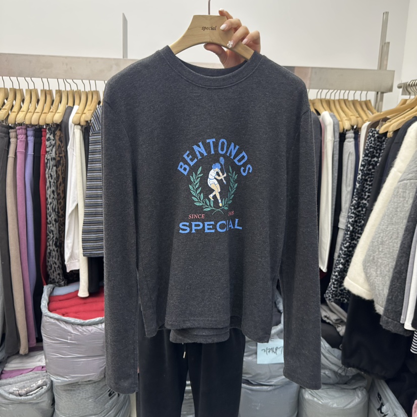 SPECIAL東大門㊣代購女裝新品推薦25秋冬時尚職業人氣長袖T恤SPECIAL長袖T恤圖色3墨色