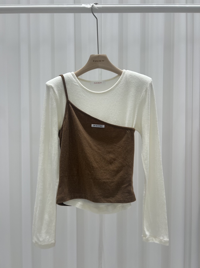 IF YOU SAY SO東大門㊣直郵女裝新款真品25秋冬套裝兩件套IF YOU SAY SO套裝圖色2