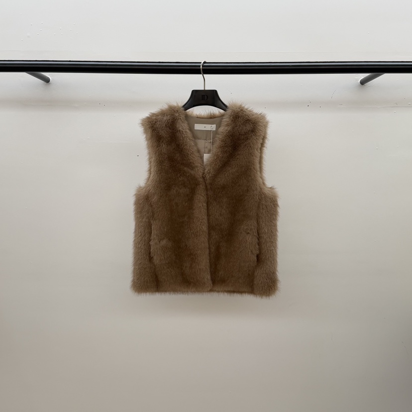 ID東大門㊣實拍女裝新品休閑熱賣時尚推薦25秋冬職業人氣馬甲ID馬甲圖色1