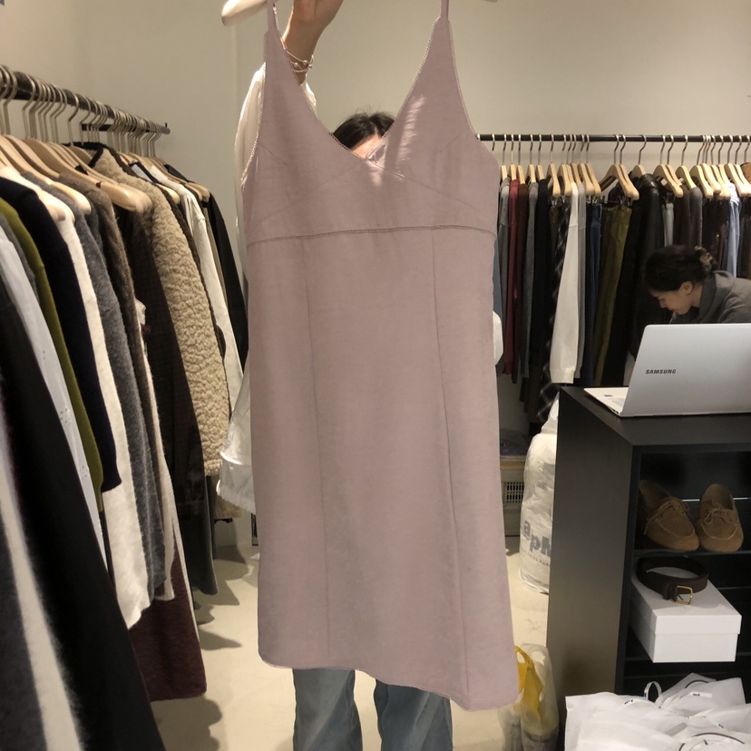 PLATE韓國代購㊣女裝新品時尚25秋冬職業人氣休閑推薦連衣裙PLATE連衣裙圖色1