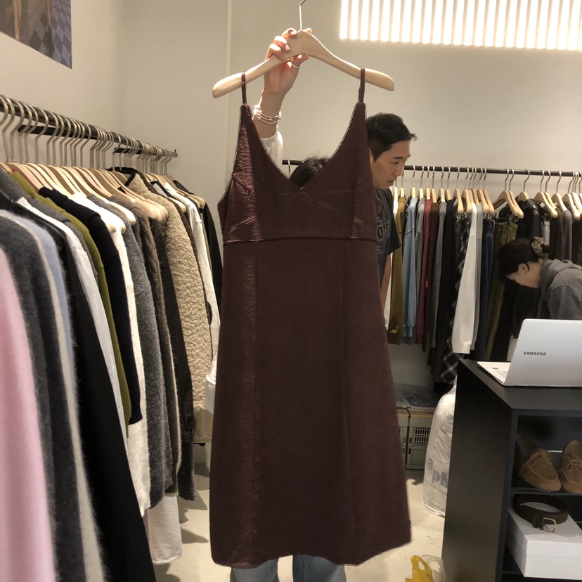 PLATE韓國代購㊣女裝新品時尚25秋冬職業人氣休閑推薦連衣裙PLATE連衣裙圖色2