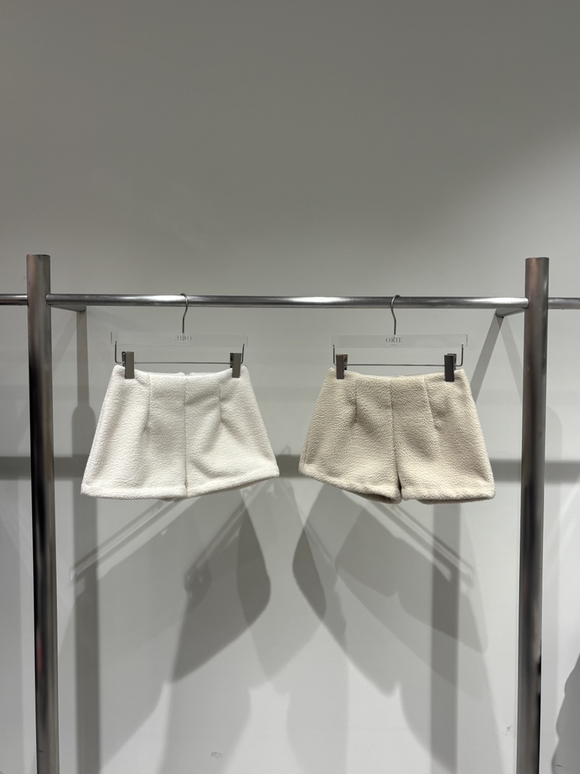 OKIE東大門㊣代購女士新款25秋冬人氣真品推薦短褲羊毛雙層OKIE短褲