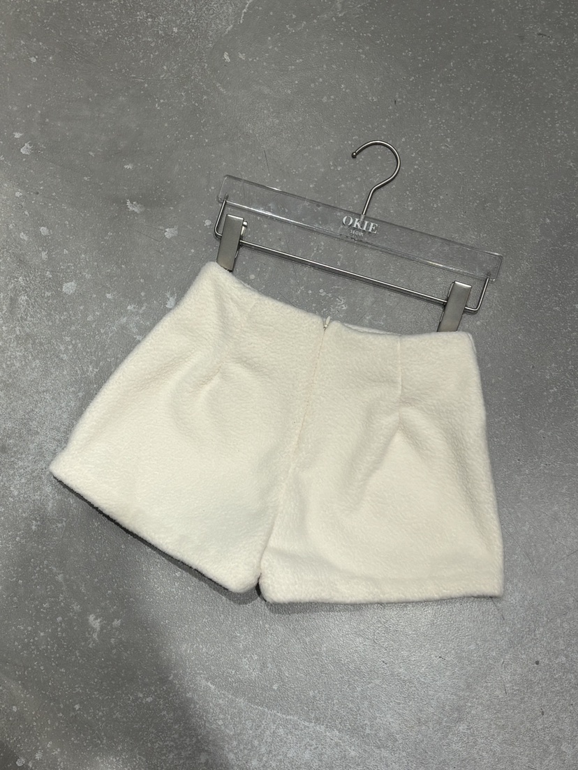OKIE東大門㊣代購女士新款25秋冬人氣真品推薦短褲羊毛雙層OKIE短褲