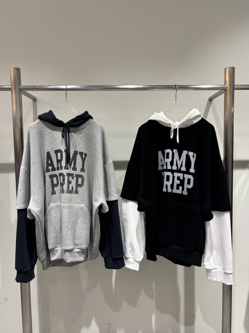 OKIE韓國直郵㊣女士新品時尚推薦休閑人氣熱賣衛衣假兩件雙層OKIE衛衣