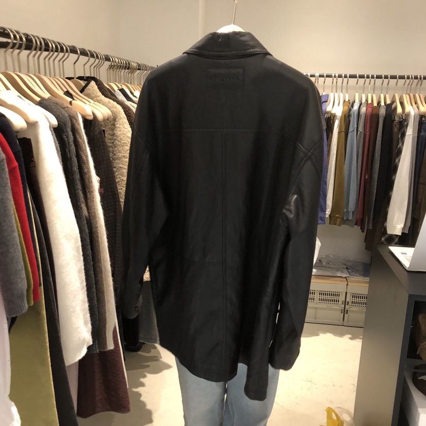 PLATE韓國代購㊣女裝新款休閑熱賣時尚人氣職業25秋冬推薦皮衣PLATE皮衣