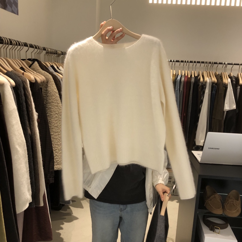 PLATE韓國直郵㊣女裝新款25秋冬職業休閑時尚熱賣針織衫羊駝PLATE針織衫圖色3