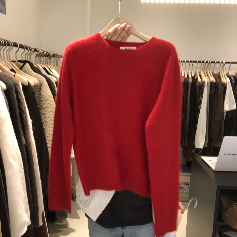 PLATE韓國直郵㊣女裝新款25秋冬職業休閑時尚熱賣針織衫羊駝PLATE針織衫圖色5