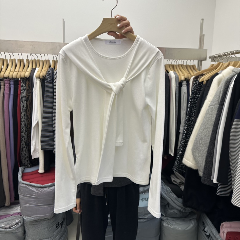 SPECIAL東大門㊣實拍女裝新款時尚真品熱賣人氣長袖T恤假兩件SPECIAL長袖T恤圖色1