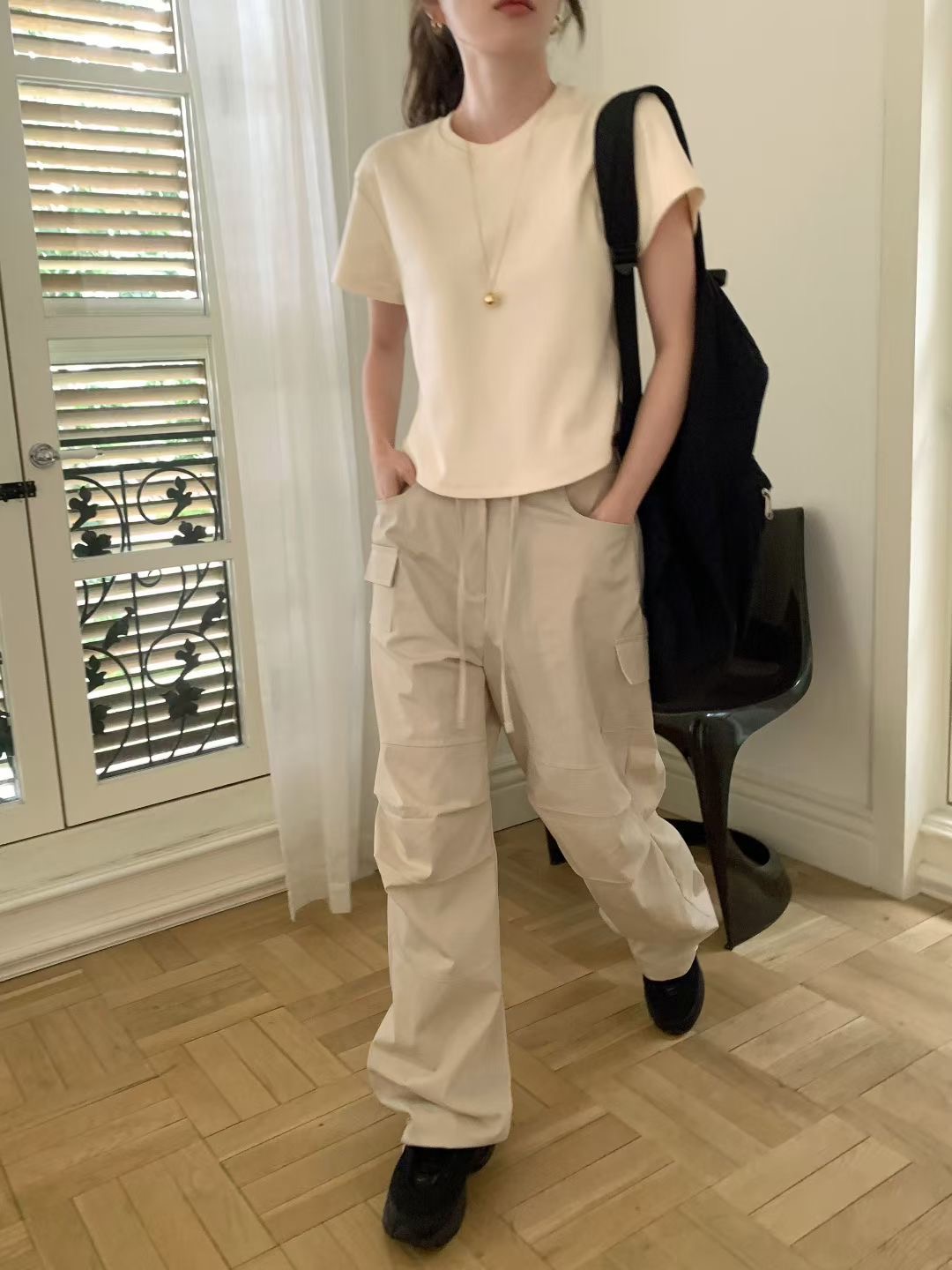 CALLMYNAME韓國代購㊣女士新品職業人氣25秋冬真品推薦時尚T恤Call my nameT恤圖色1