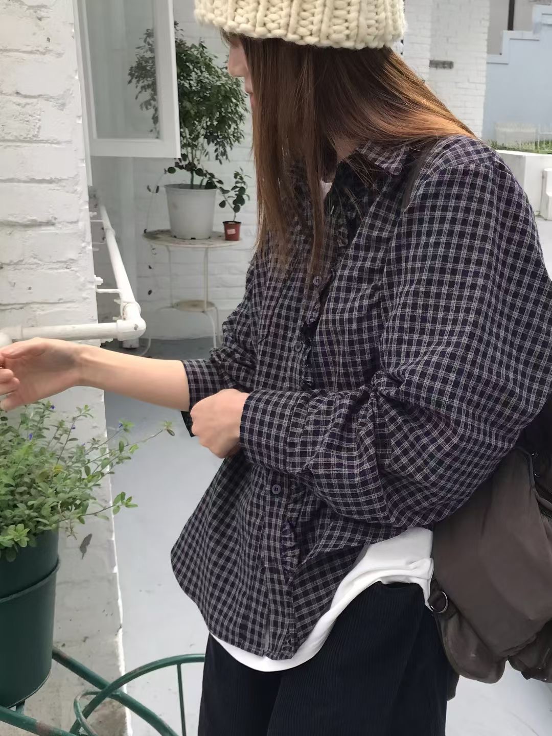 CALLMYNAME東大門㊣直郵女裝新品熱賣人氣休閑推薦襯衫蕾絲衫Call my name襯衫/蕾絲衫圖色1