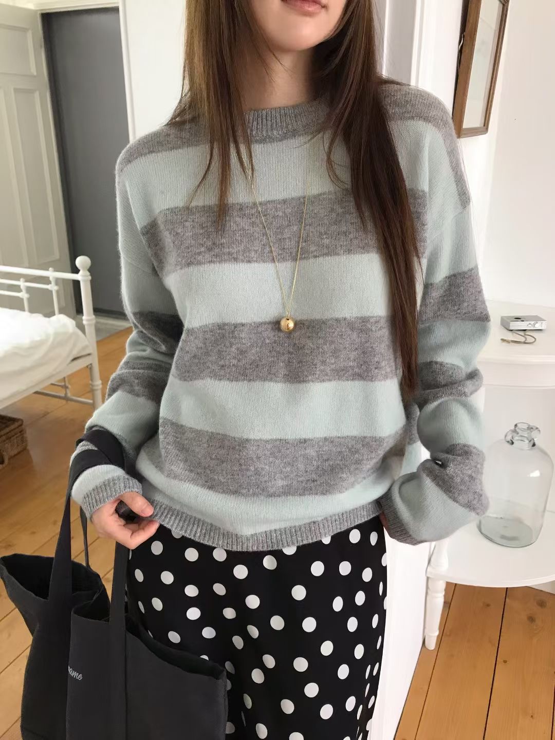 CALLMYNAME東大門㊣直郵女裝新款人氣職業時尚真品25秋冬針織衫Call my name針織衫圖色1