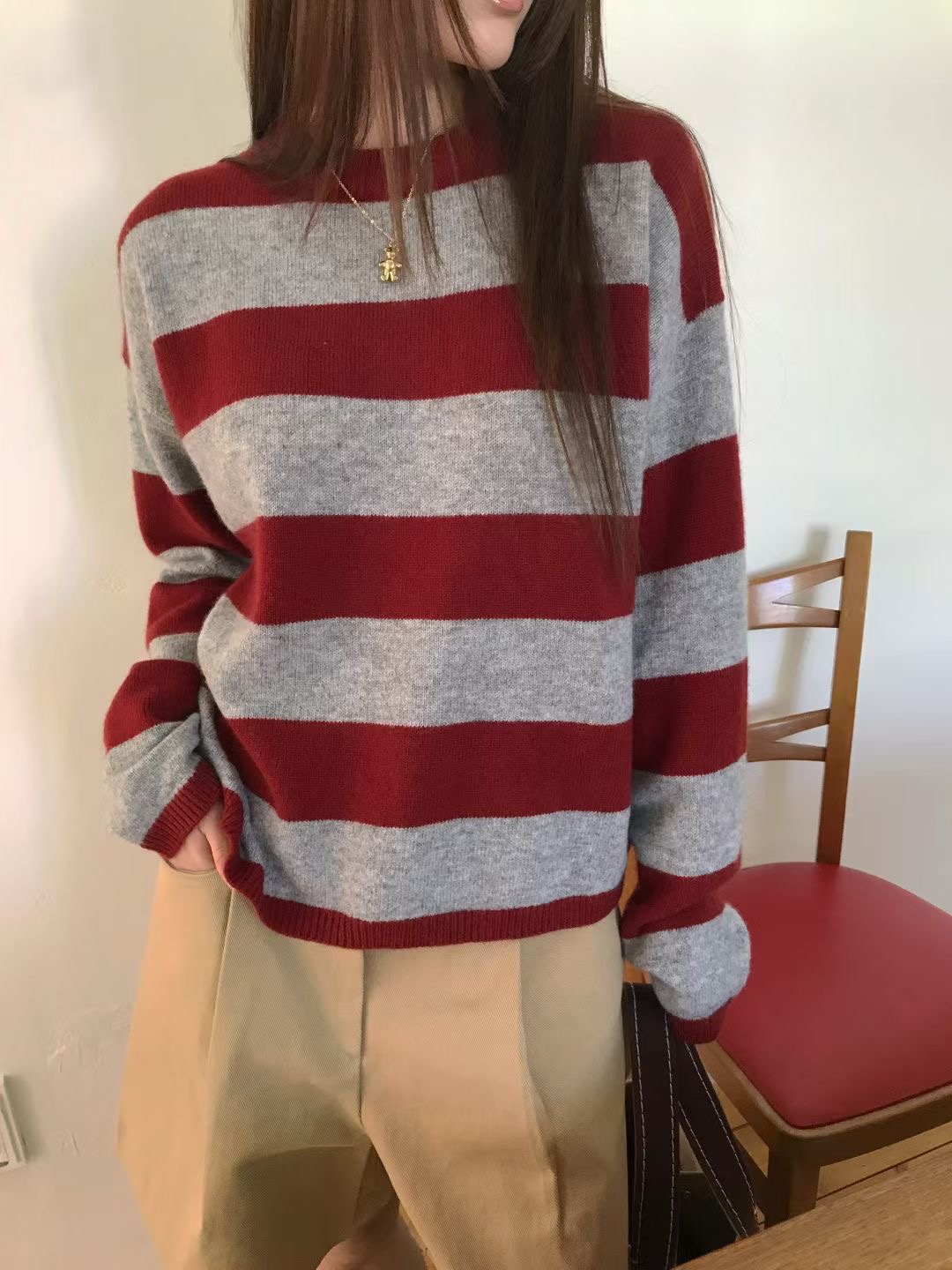 CALLMYNAME東大門㊣直郵女裝新款人氣職業時尚真品25秋冬針織衫Call my name針織衫圖色2