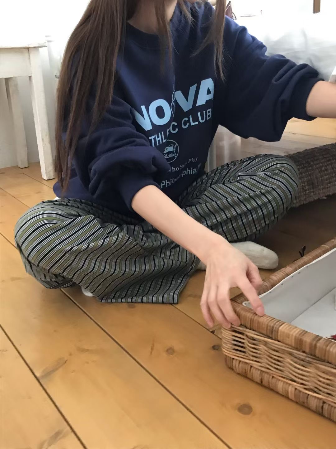 CALLMYNAME東大門㊣代購女士新品推薦人氣職業休閑時尚衛衣Call my name衛衣圖色2