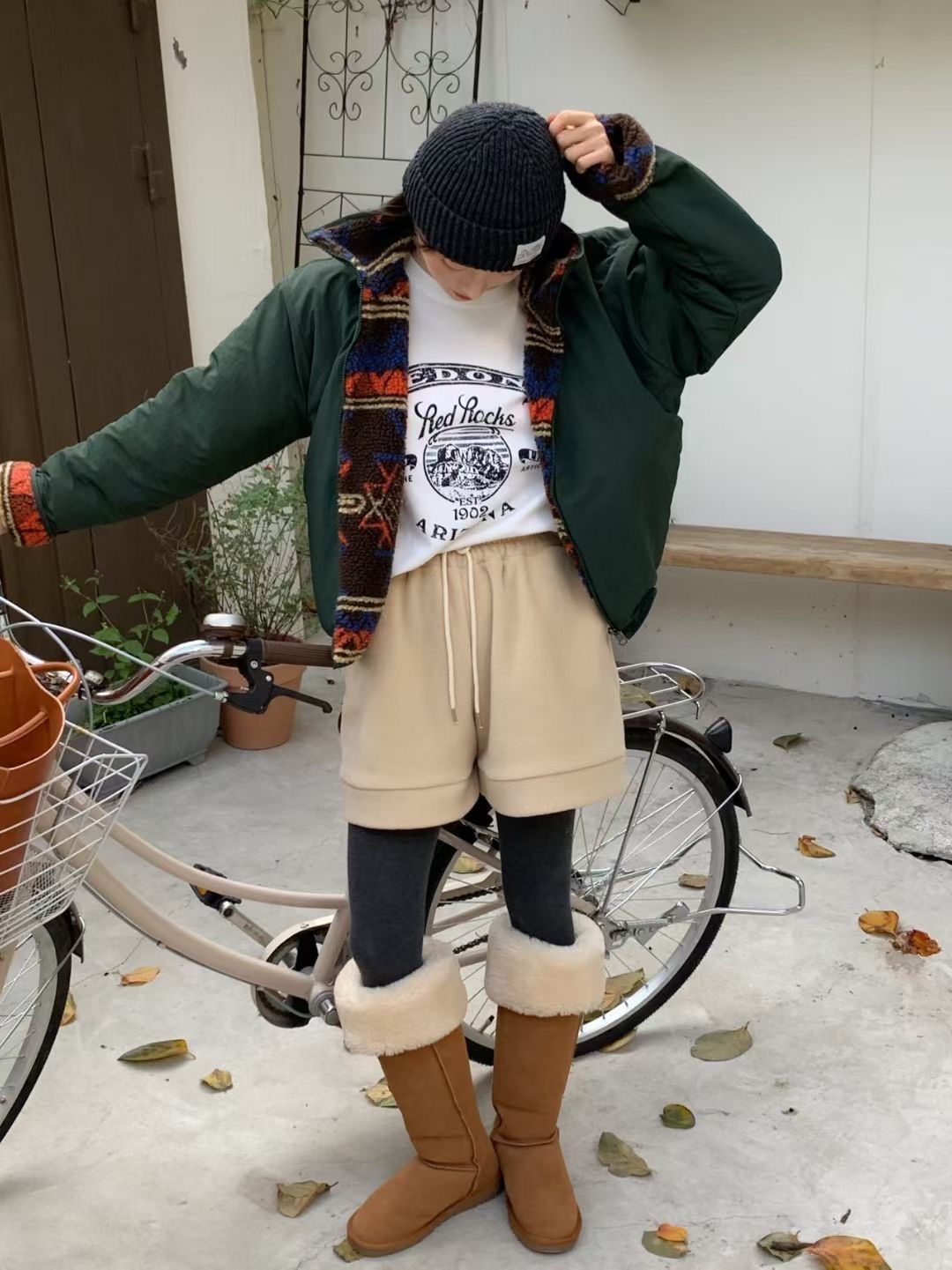 CALLMYNAME韓國代購㊣女裝新款人氣職業休閑夾克兩面可穿雙面Call my name夾克