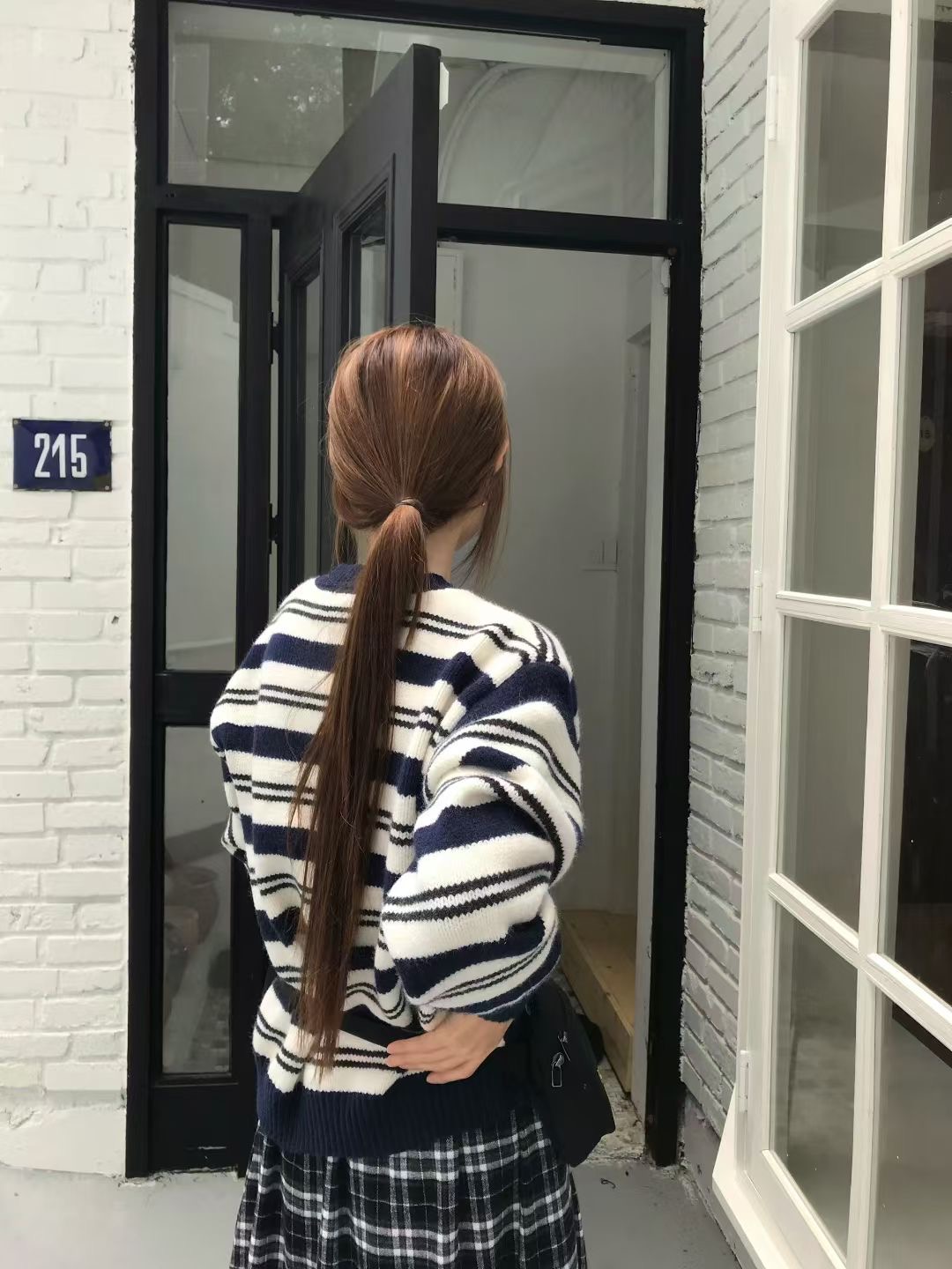 CALLMYNAME韓國直郵㊣女裝新品休閑25秋冬職業針織衫不含腰包Call my name針織衫