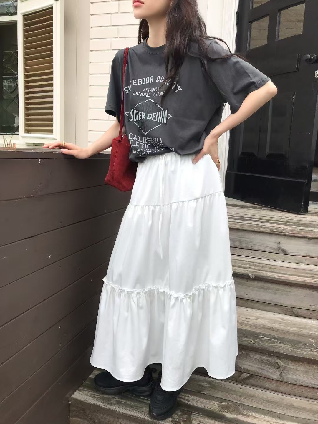 CALLMYNAME東大門㊣實拍女裝新款時尚職業熱賣人氣25秋冬長裙Call my name長裙