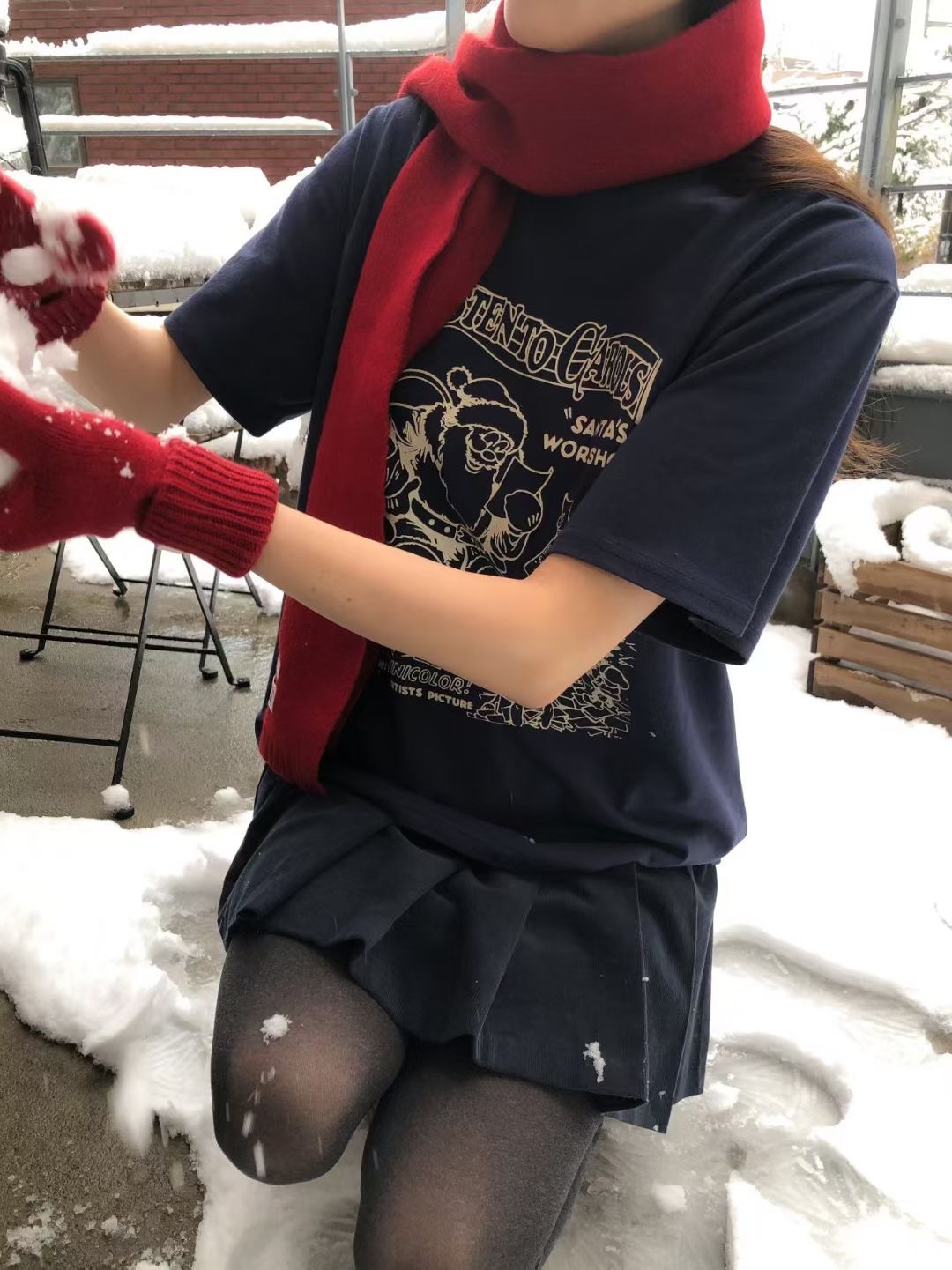 CALLMYNAME韓國代購㊣女士新款時尚推薦熱賣休閑T恤不含圍巾Call my nameT恤圖色1