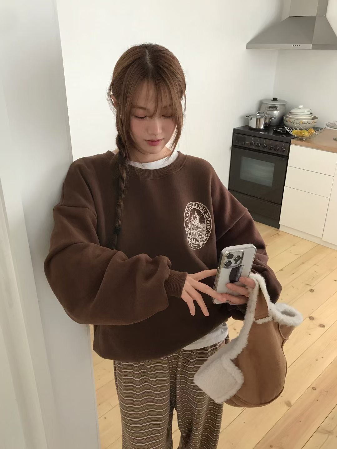 CALLMYNAME東大門㊣直郵女士新品人氣真品25秋冬休閑熱賣衛衣Call my name衛衣圖色2