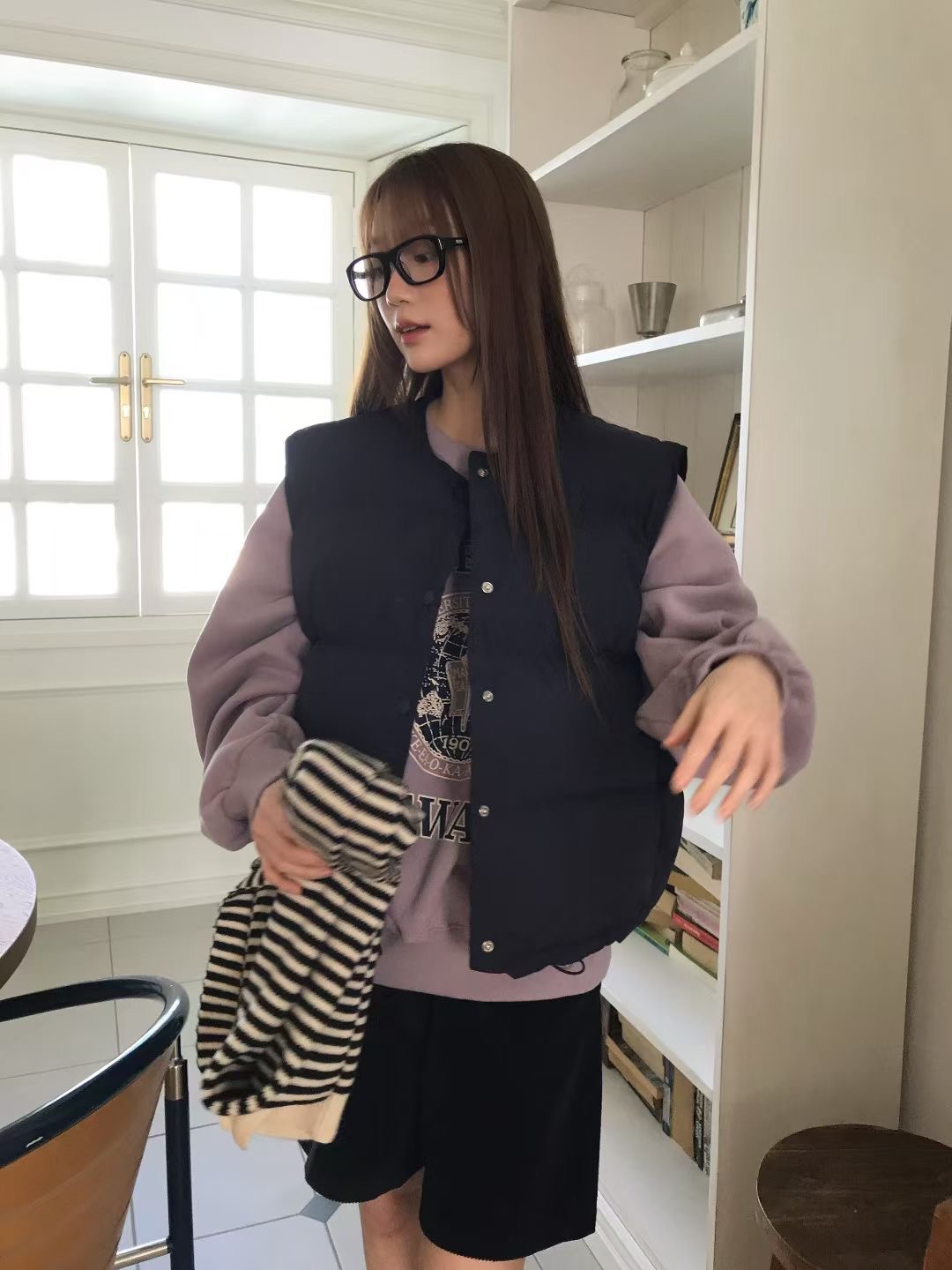 CALLMYNAME韓國代購㊣女裝新品休閑人氣職業25秋冬熱賣馬甲Call my name馬甲圖色1