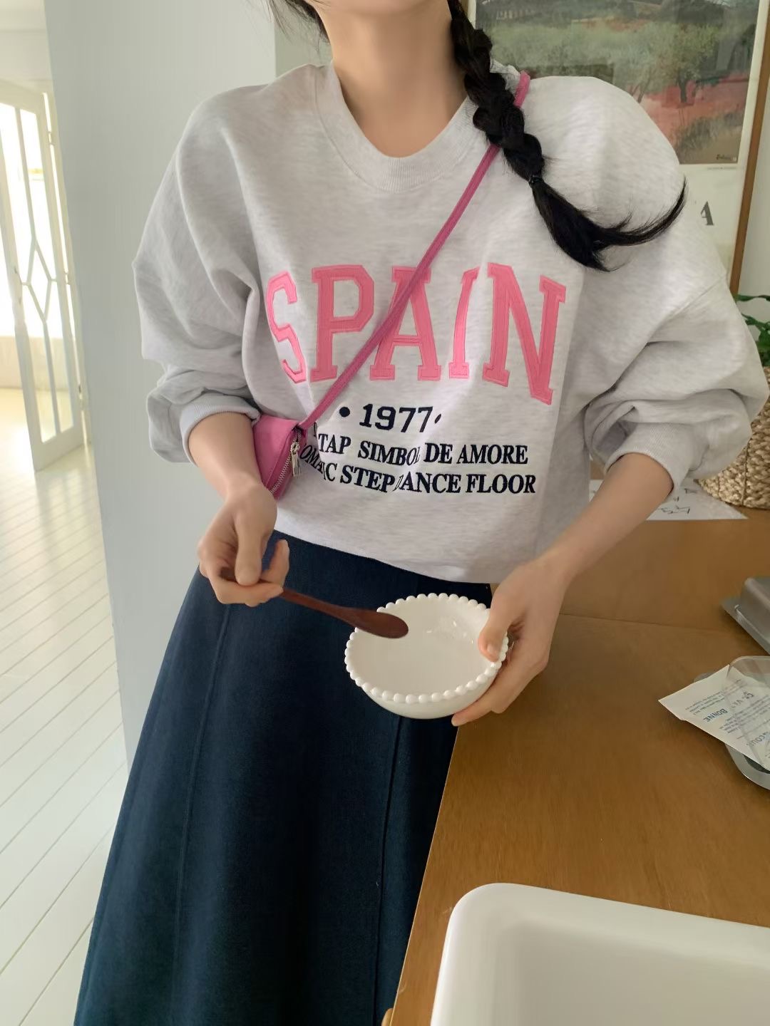 CALLMYNAME東大門㊣實拍女裝新款職業熱賣25秋冬休閑時尚衛衣Call my name衛衣