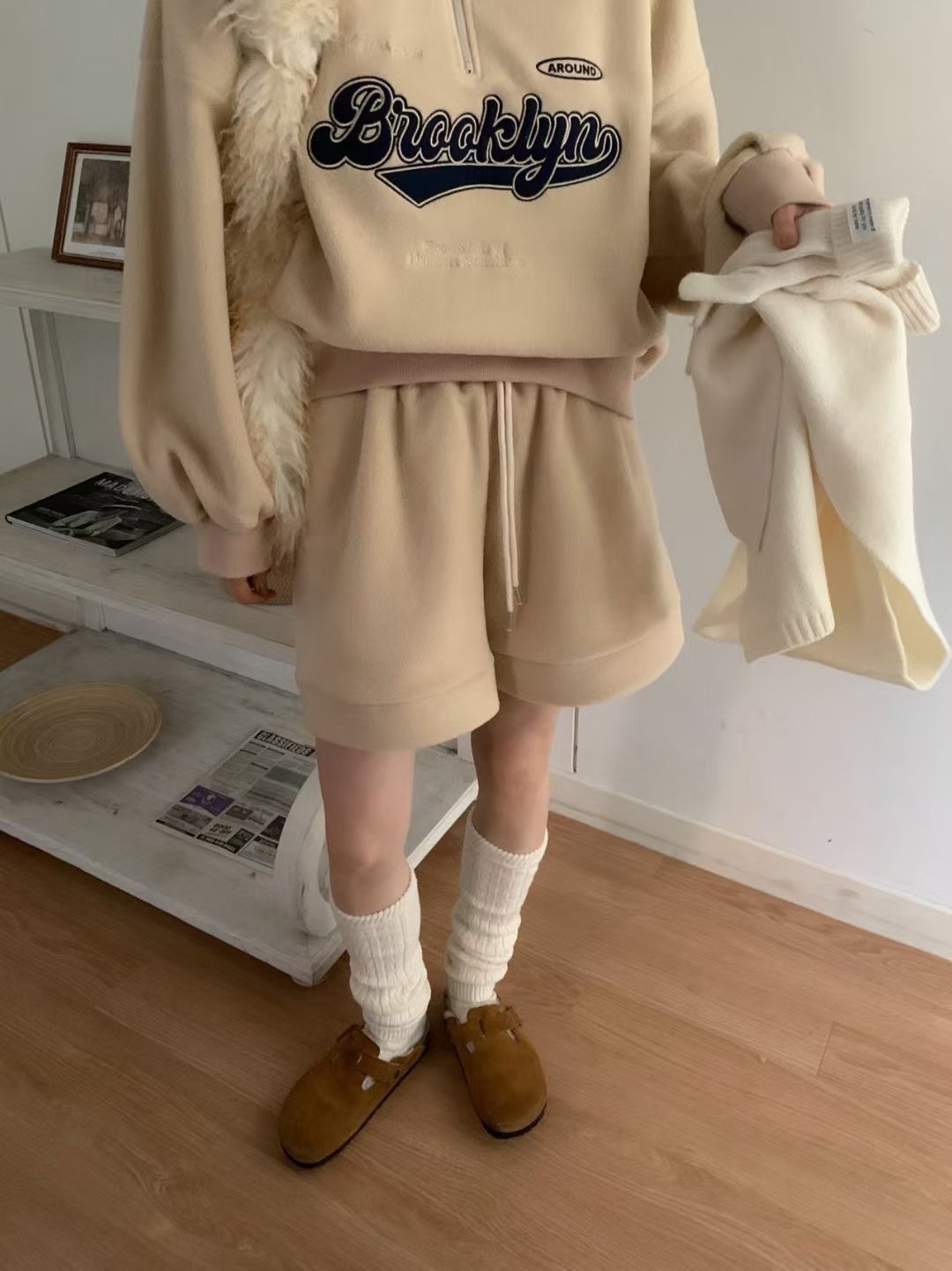 CALLMYNAME韓國直郵㊣女裝新品職業推薦25秋冬人氣時尚短褲Call my name短褲圖色1