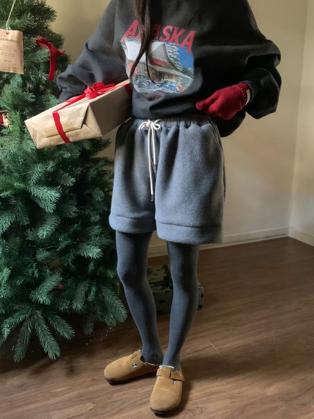 CALLMYNAME韓國直郵㊣女裝新品職業推薦25秋冬人氣時尚短褲Call my name短褲圖色2