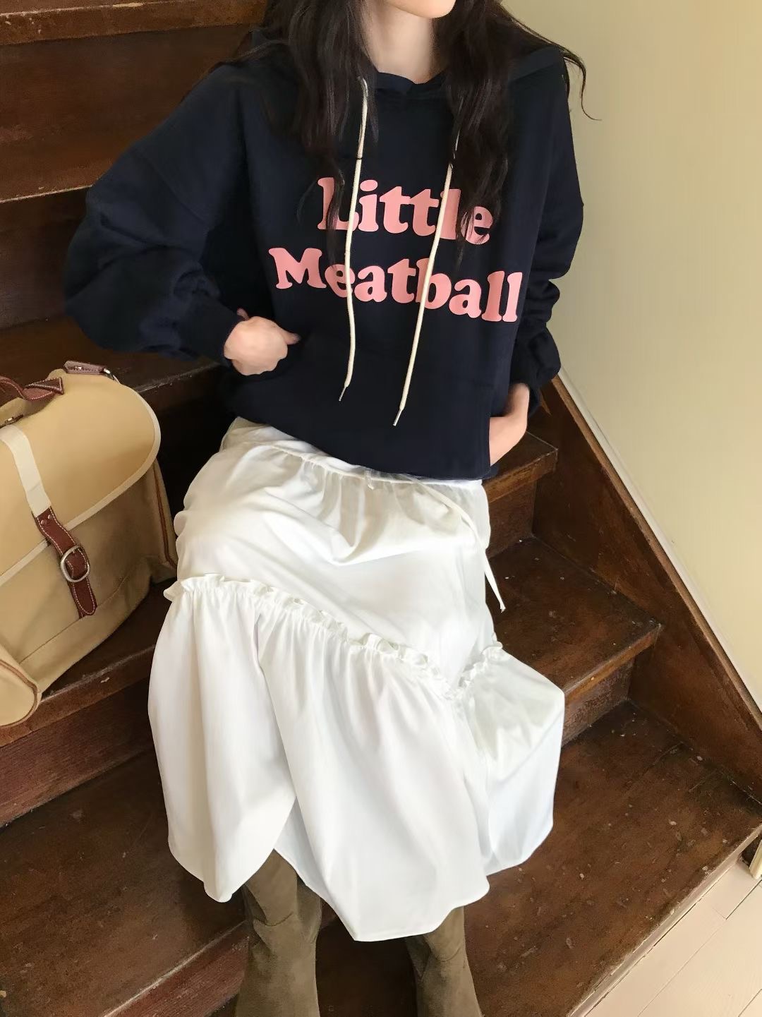 CALLMYNAME韓國直郵㊣女士新款25秋冬熱賣時尚推薦職業衛衣Call my name衛衣圖色2