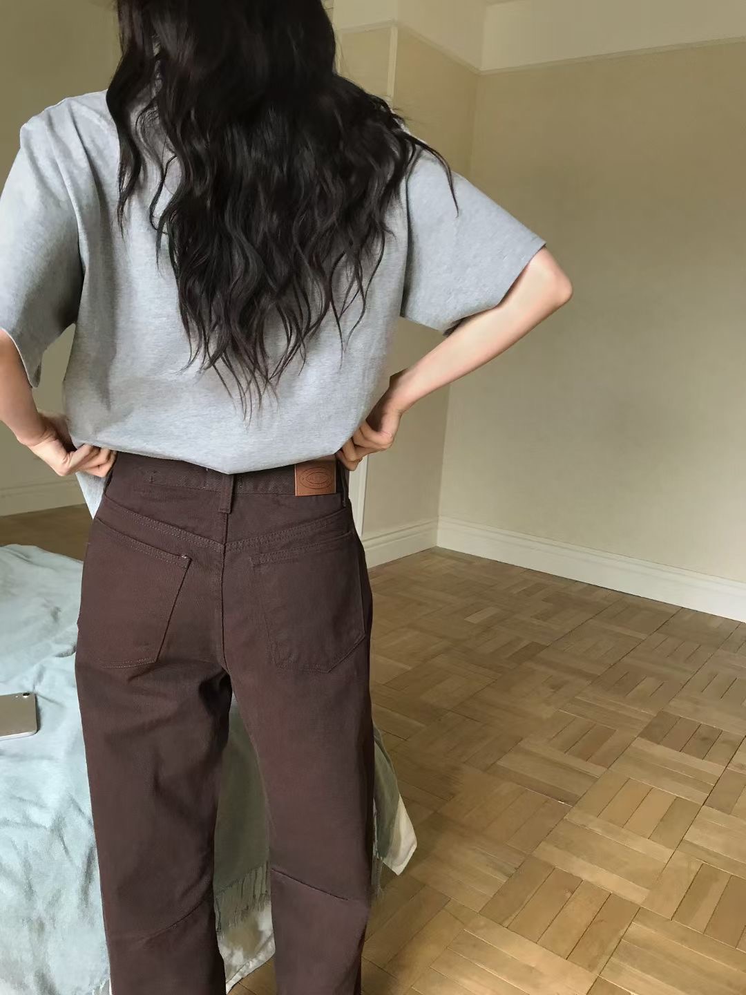 CALLMYNAME東大門㊣實拍女裝新款熱賣25秋冬時尚人氣牛仔褲Call my name牛仔褲