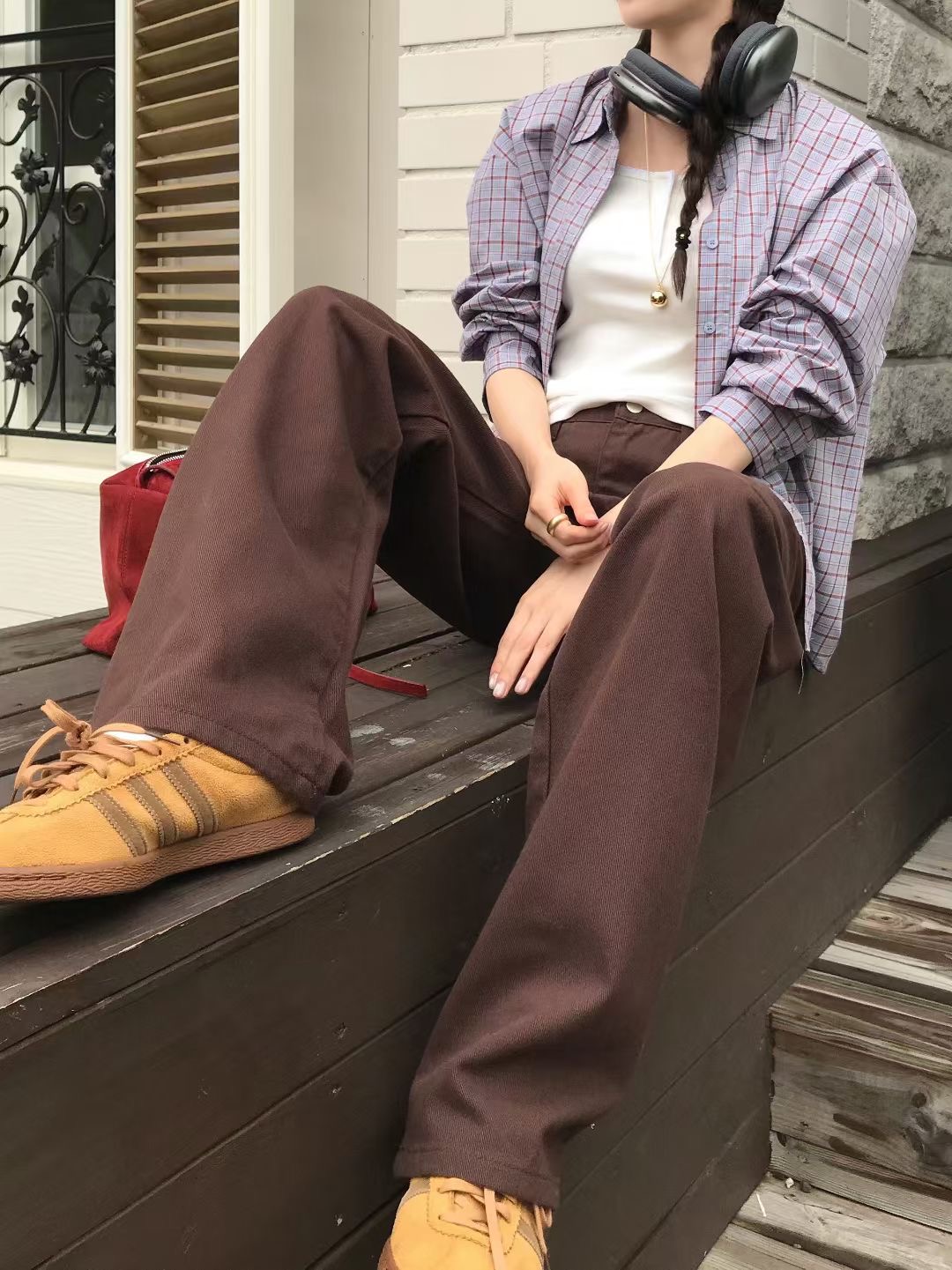 CALLMYNAME東大門㊣實拍女裝新款熱賣25秋冬時尚人氣牛仔褲Call my name牛仔褲