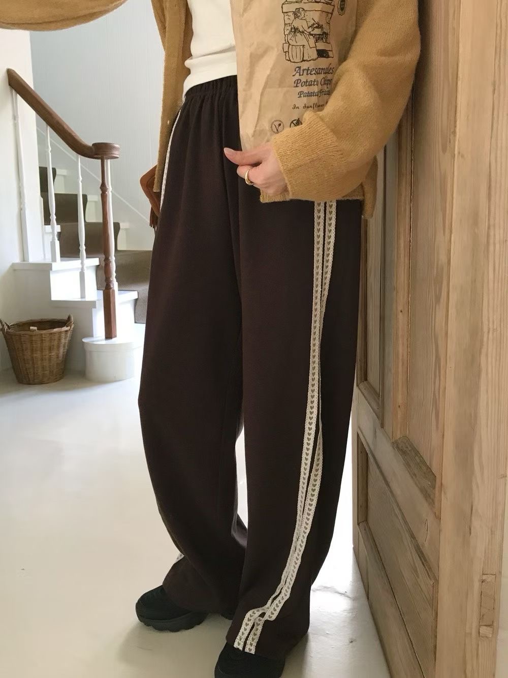 CALLMYNAME東大門㊣代購女裝新品職業時尚真品人氣熱賣休閑褲Call my name休閑褲圖色1