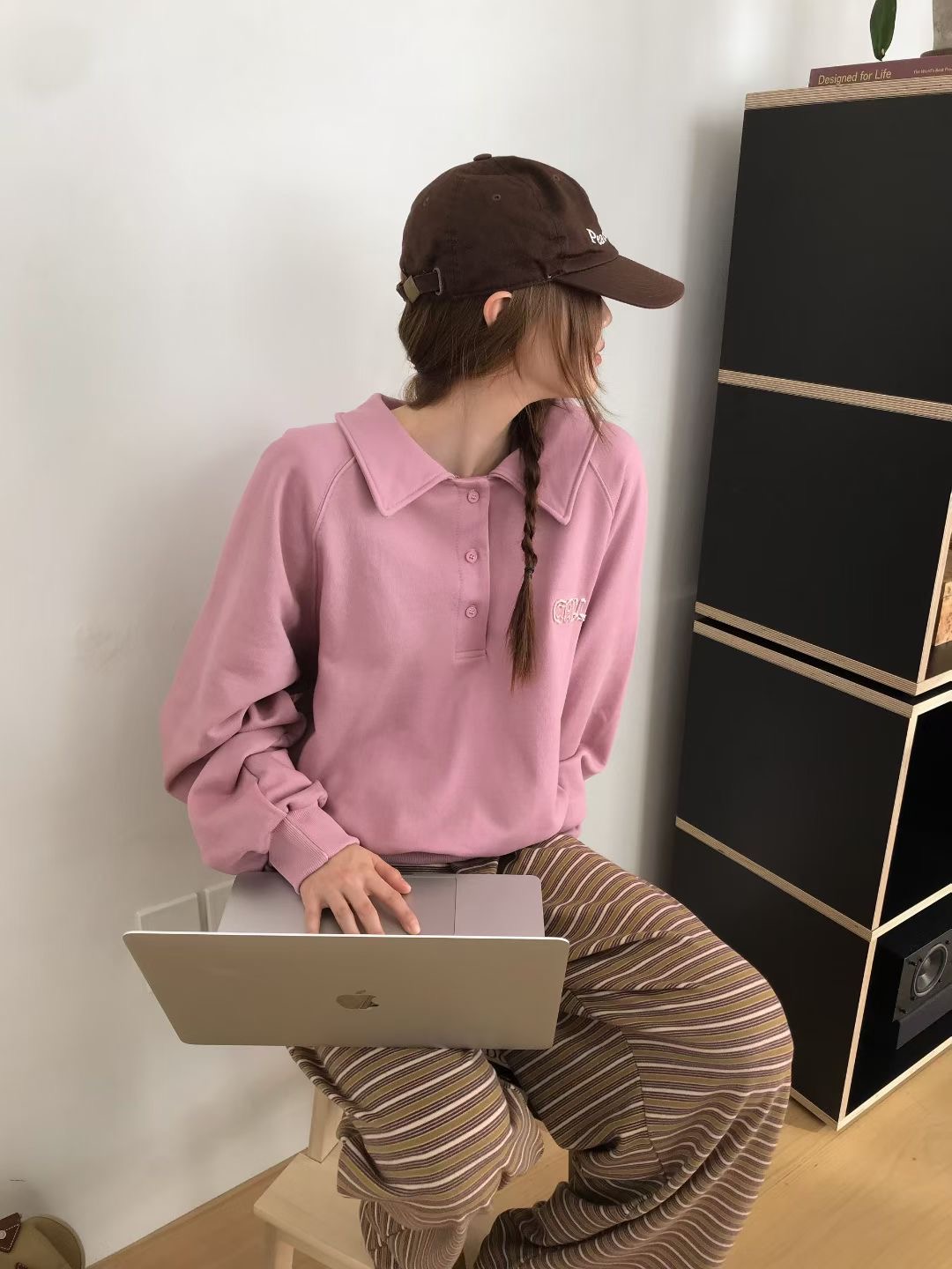 CALLMYNAME韓國直郵㊣女士新品25秋冬職業休閑推薦真品衛衣Call my name衛衣